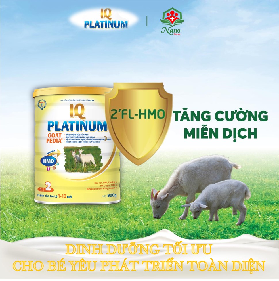 Sữa dê IQ Platinum Goat Pedia+ 900g