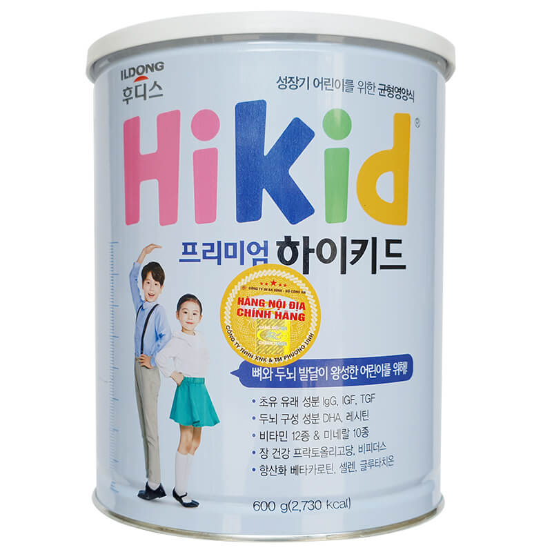 Sữa Hikid Premium tách béo tăng chiều cao cho trẻ từ 1-9 tuổi