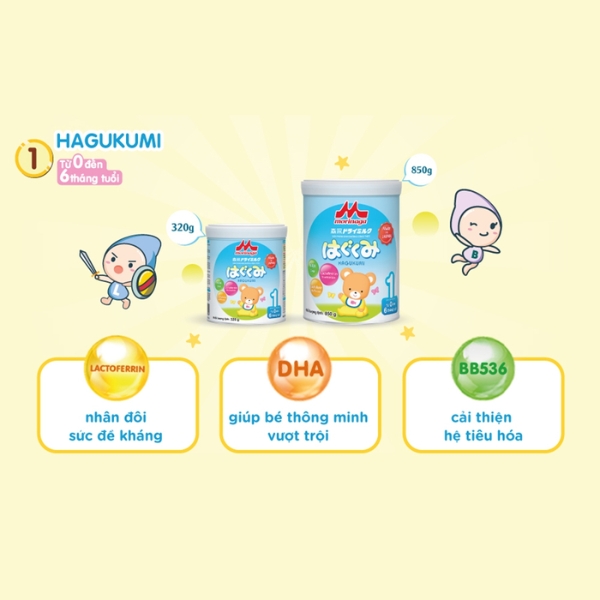 Sữa bột Morinaga Nhập khẩu số 1 (850g)