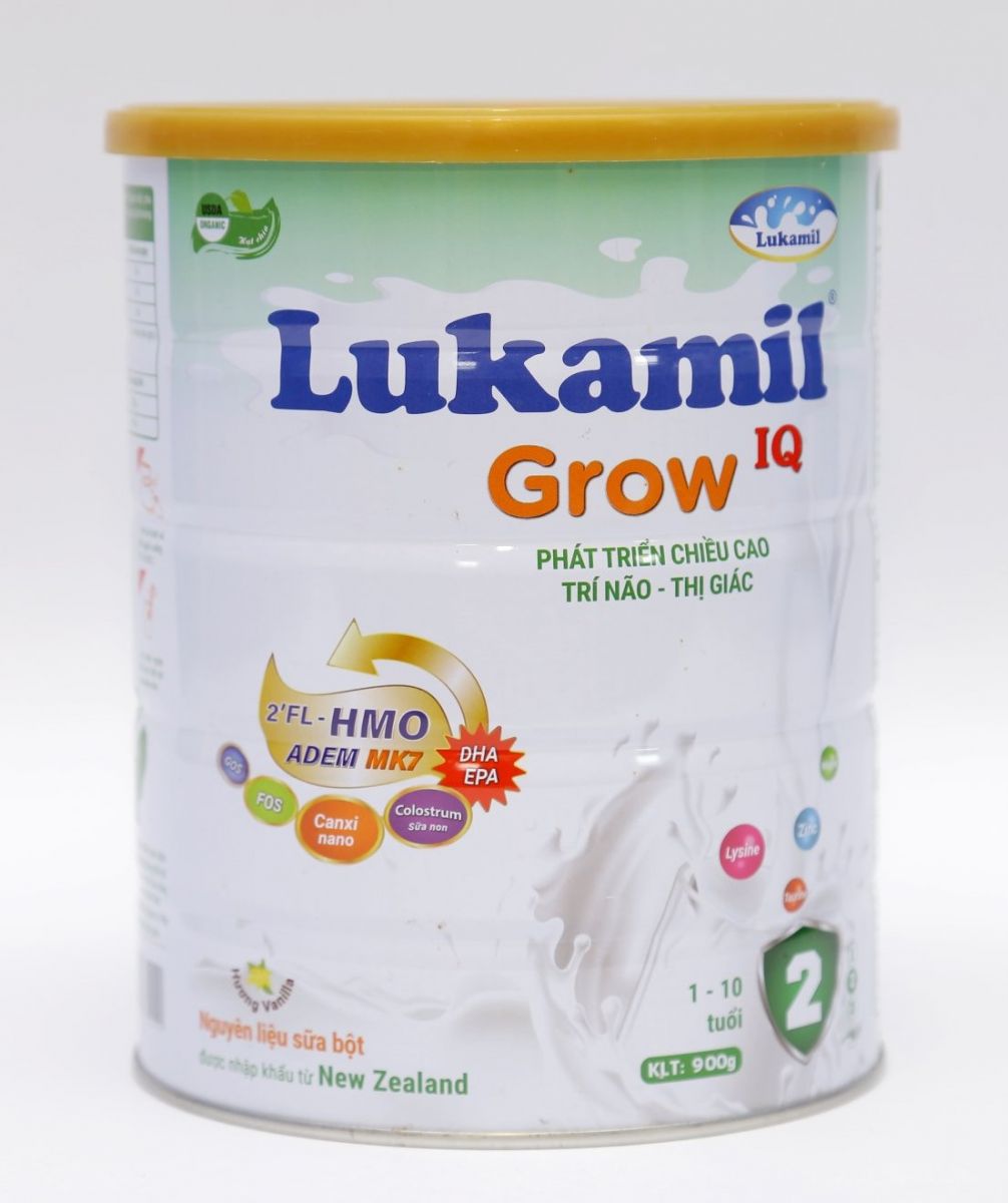 Sữa bột Lukamil Grow IQ 900g vị hạt chia chuẩn Mỹ