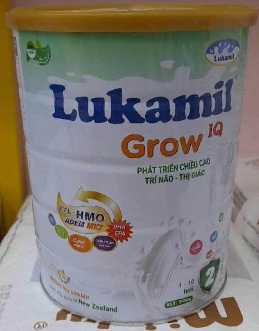 Sữa bột Lukamil Grow IQ 900g vị hạt chia chuẩn Mỹ