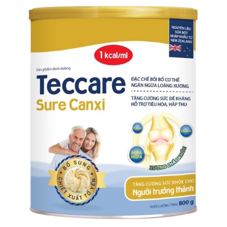 Sữa bột Teccare Sure Canxi 800gr