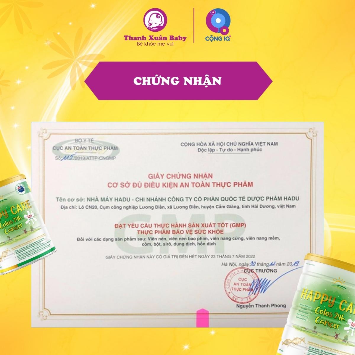 Sữa non ung thư Happy Care Cancer 800g