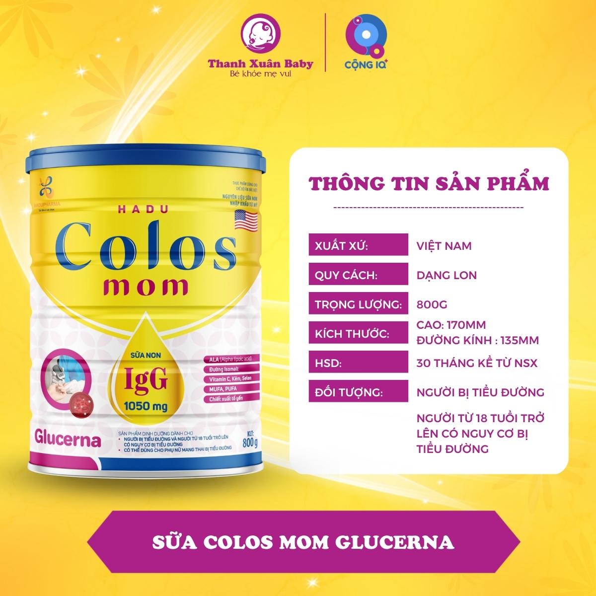 Sữa non Colosmom Glucerna 800G