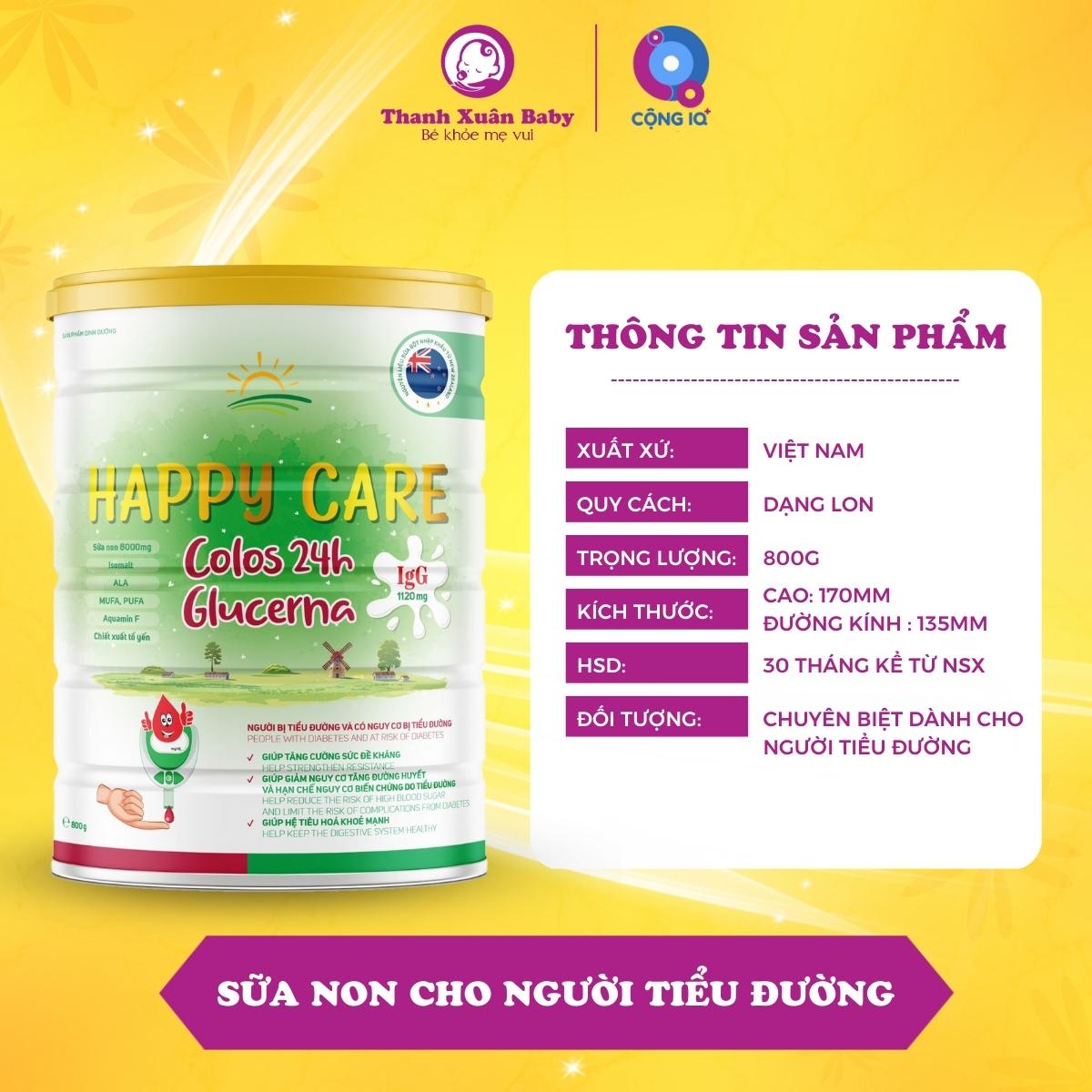 Sữa non tiểu đườngHappy Care Glucerna 800g