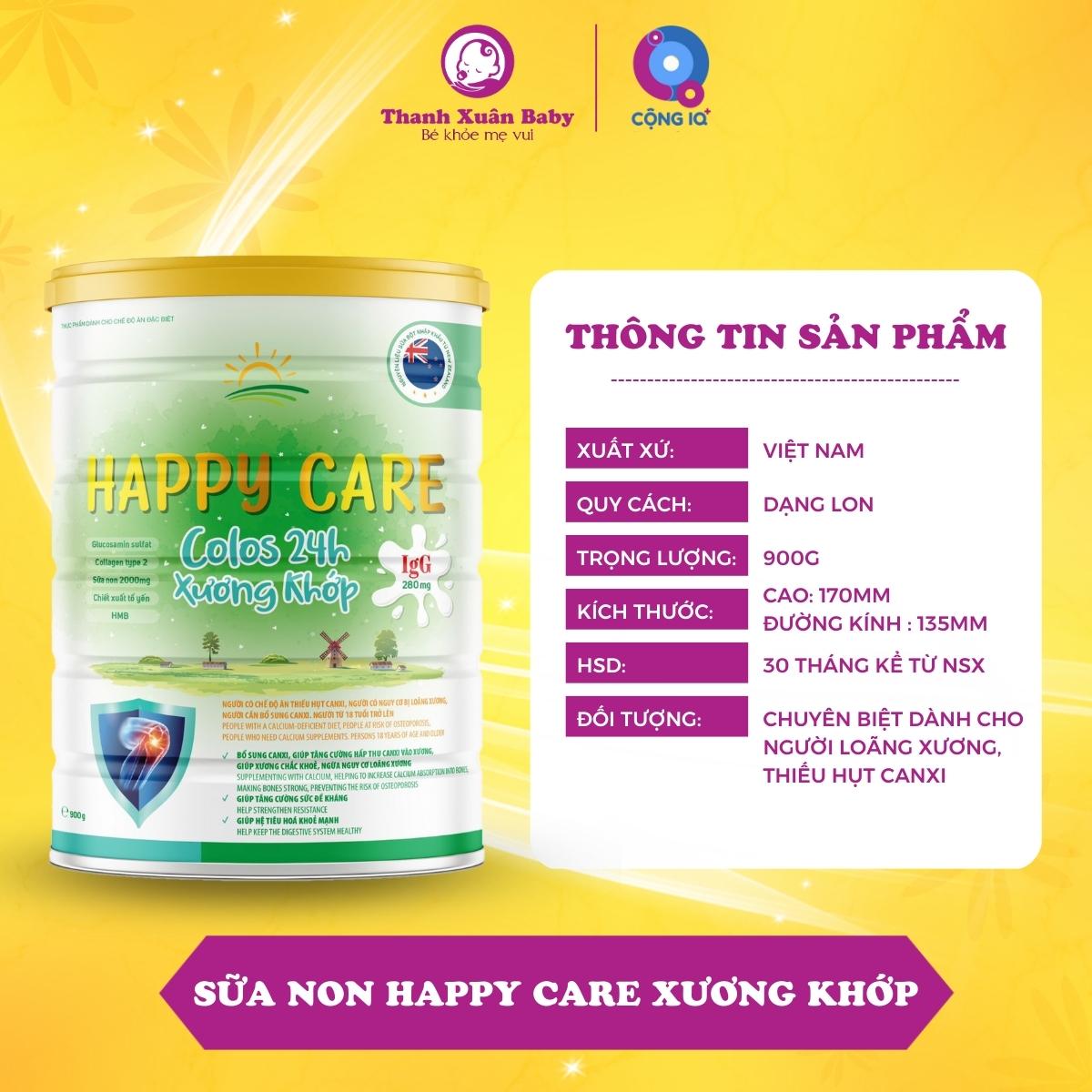 Sữa non Happy Care Xương Khớp 900g