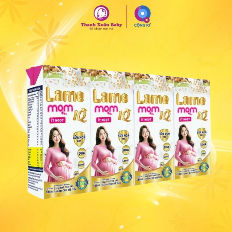 Sữa hạt pha sẵn dành cho mẹ bầu Lame Mom IQ 110ml