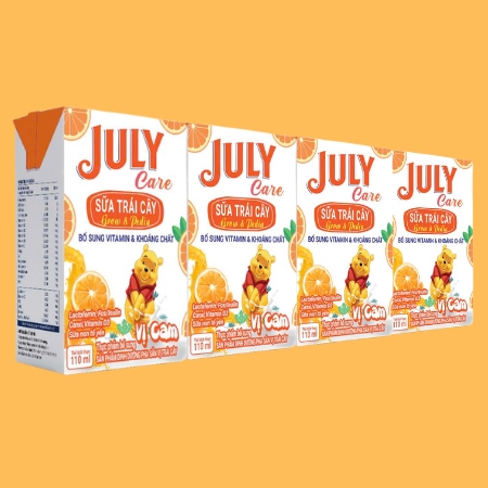 Sữa trái cây July Care vị Cam 110ml