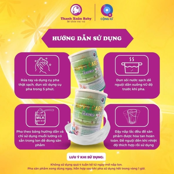 Hướng dẫn sử dụng sữa