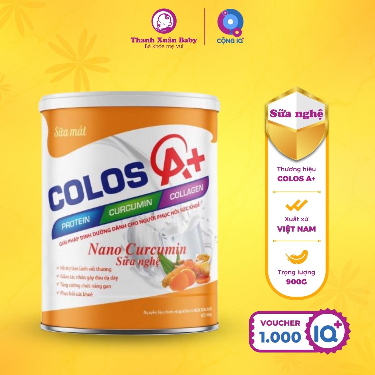 Sữa nghệ Colos A+ Curcumin 900g