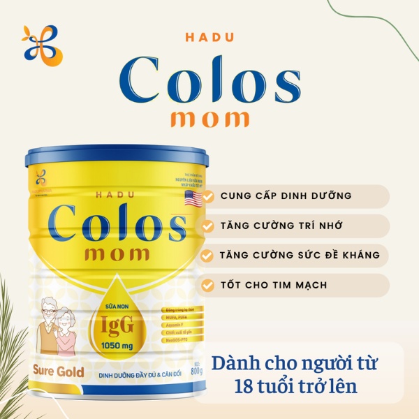 Sữa non phục hồi Colosmom Sure Gold 800g