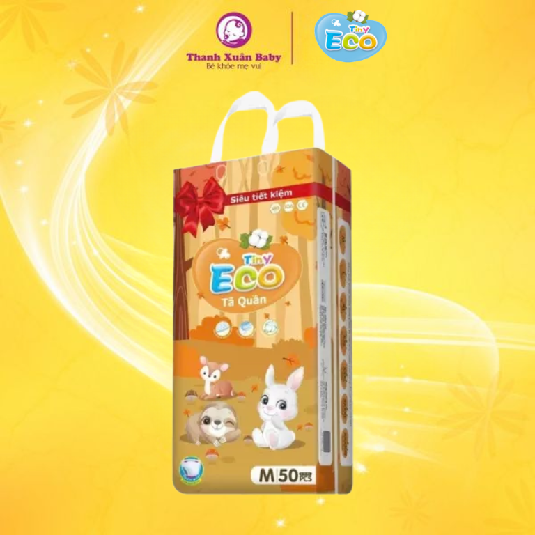 Tã bỉm Tiny Eco M-50 quần