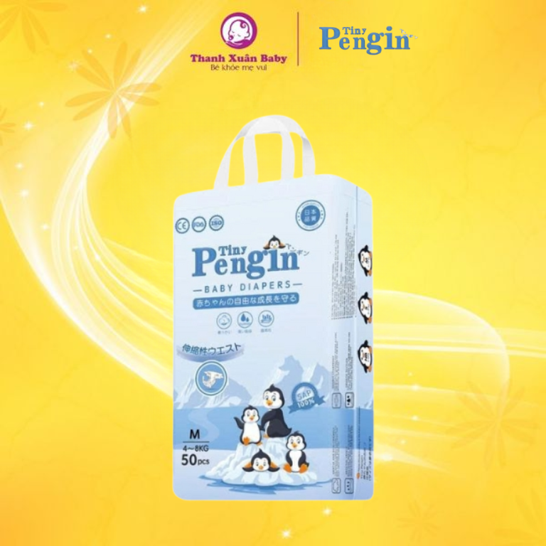 Tã bỉm Tiny Pengin M-50 dán