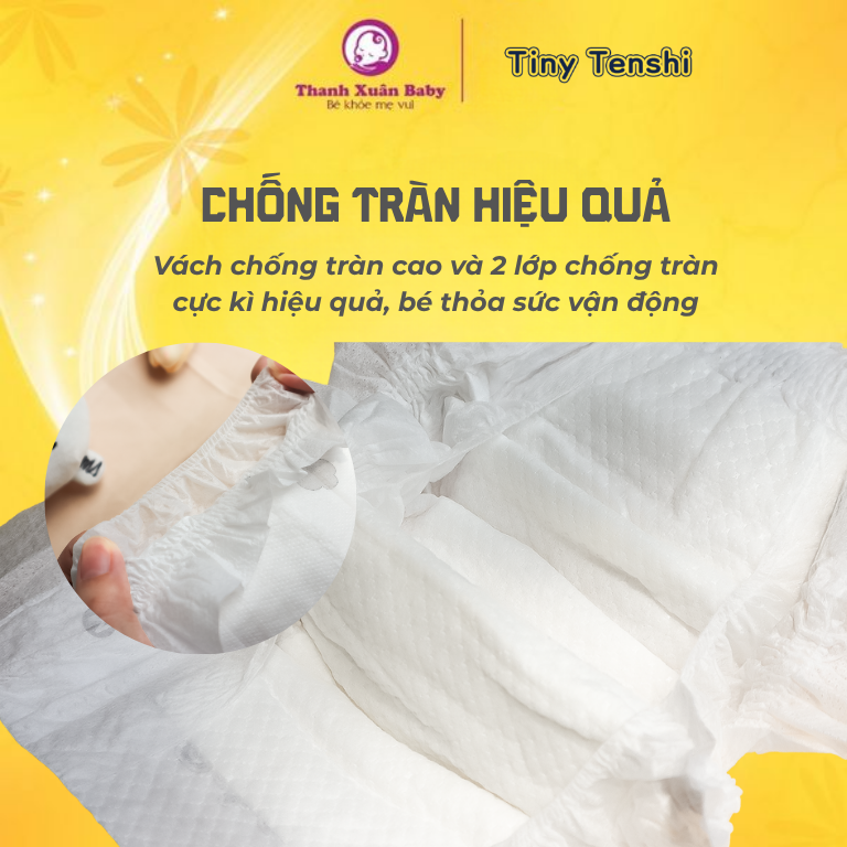 Tã bỉm Tiny Tenshi chống tràn hiệu quả