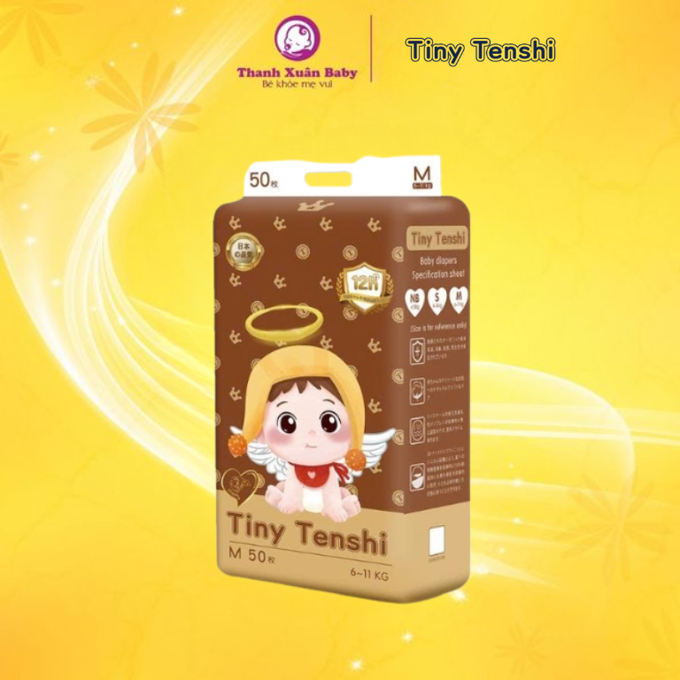 Tã bỉm Tiny Tenshi M-50 dán