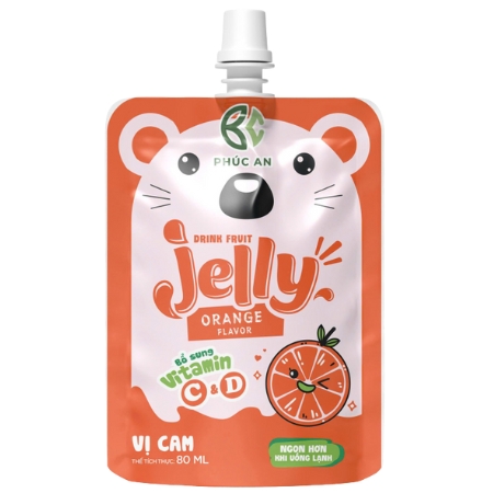 Thạch uống trái cây Jelly vị Cam 80ml