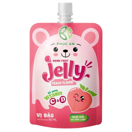 Thạch uống trái cây Jelly vị Đào 80ml