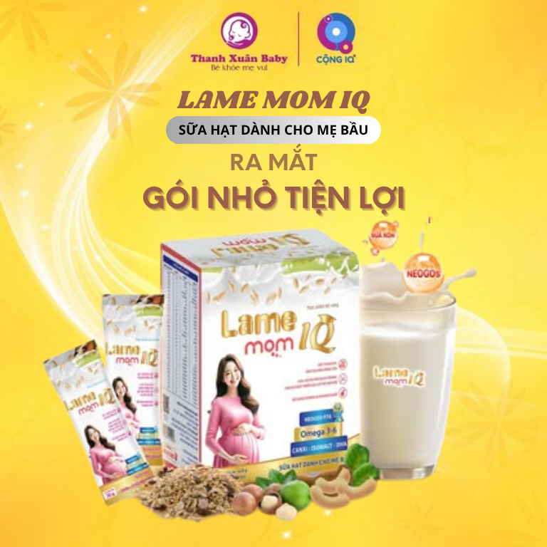 Thành phần Sữa hạt dành cho mẹ bầu Lame Mom gói 30g (Hộp 14 gói)