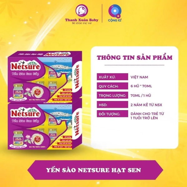 Yến sào sào NetSure Hạt Sen