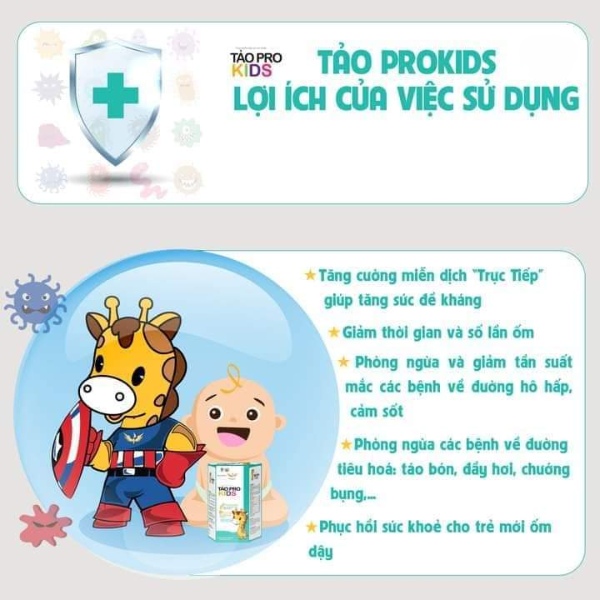 Công dụng của tảo xoắn pro kid