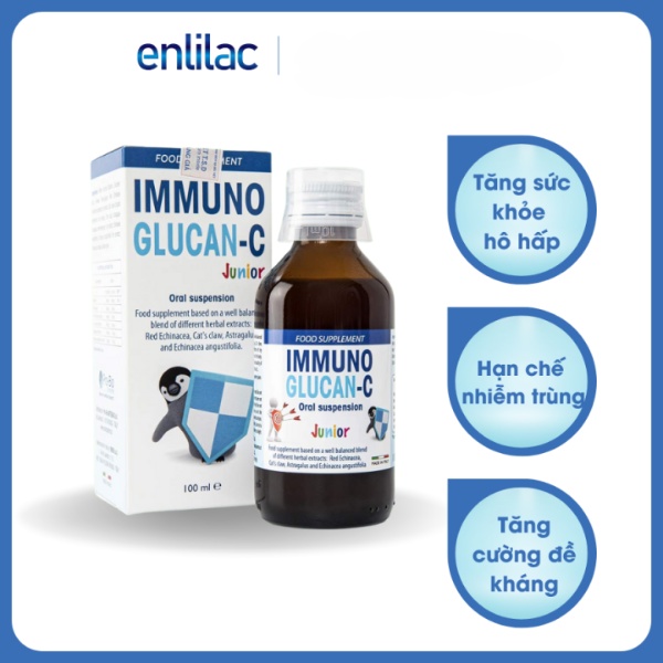 Siro Immuno Glucan C lọ 100ml - Bổ sung vitamin C, tăng cường đề kháng