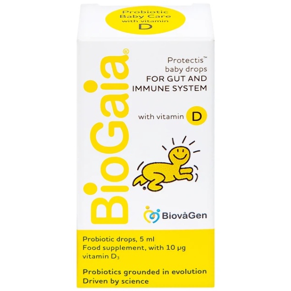 BioGaia bổ sung men vi sinh và vitamin D3