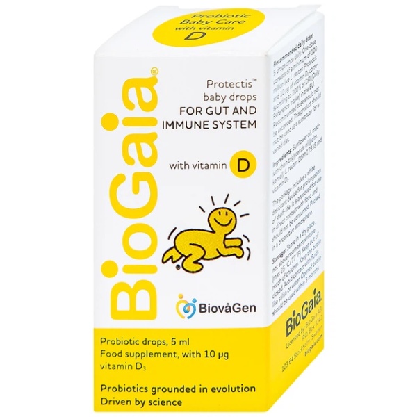 BioGaia bổ sung men vi sinh và vitamin D3