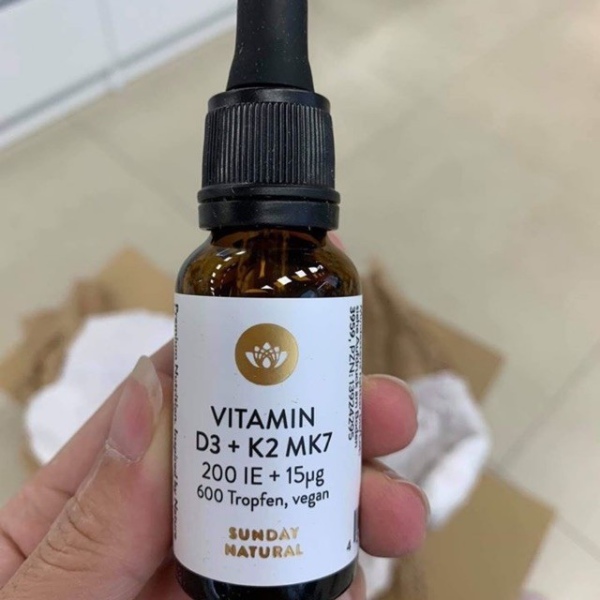 vitamin d3 k2 mk7 của đức cho bé còi xương