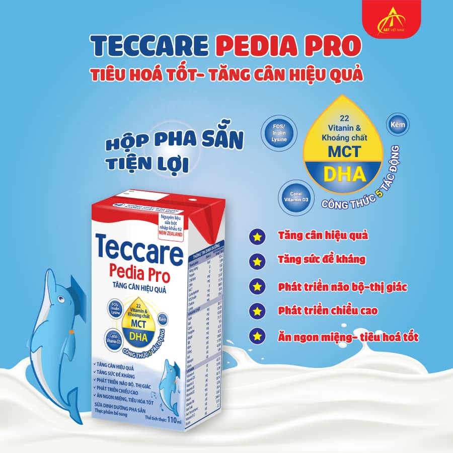 Sữa bột pha sẵn Teccare Pedia Pro 110ml-2