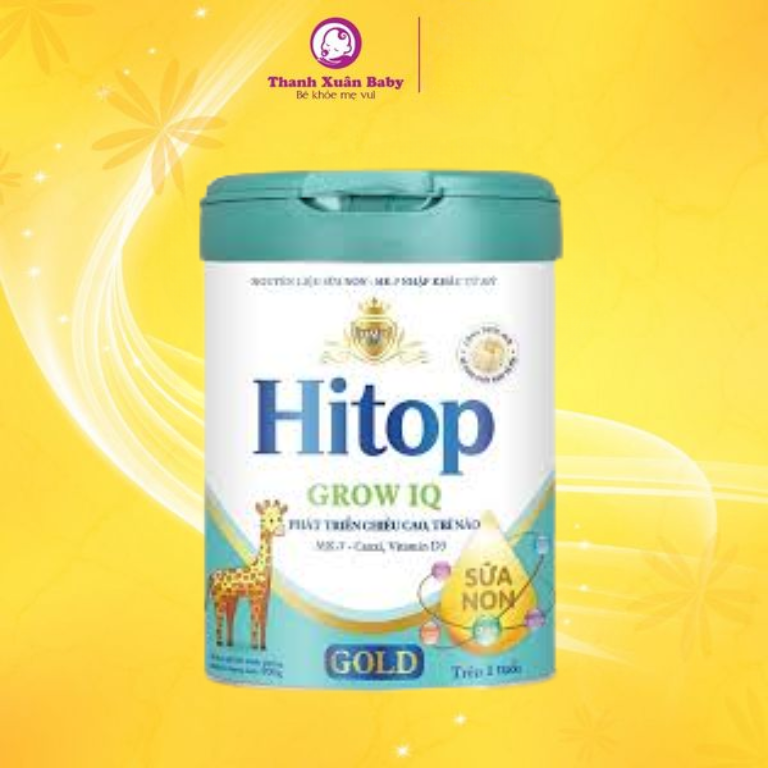 Sữa dinh dưỡng Hitop Grow IQ Gold hỗ trợ Chiều cao & Trí Não 850g
