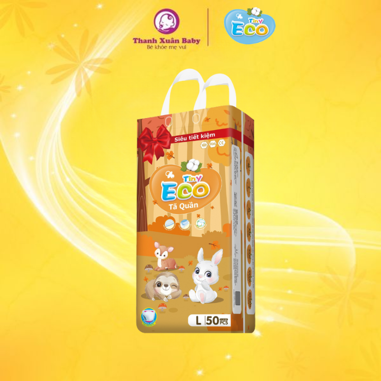 Tã bỉm Tiny Eco L-50 quần