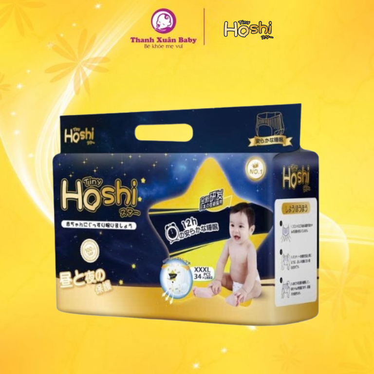 Tã bỉm Tiny Hoshi size 3XL-34 quần