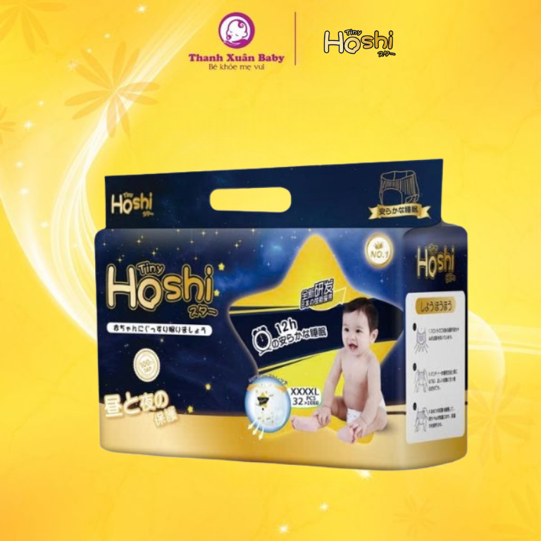 Tã bỉm Tiny Hoshi size 4XL-32 quần