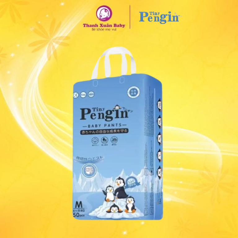Tã bỉm Tiny Pengin M-50 quần