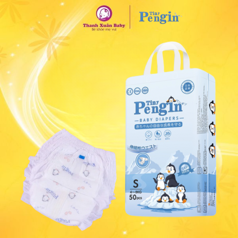 Tã bỉm Tiny Pengin S-50 dán