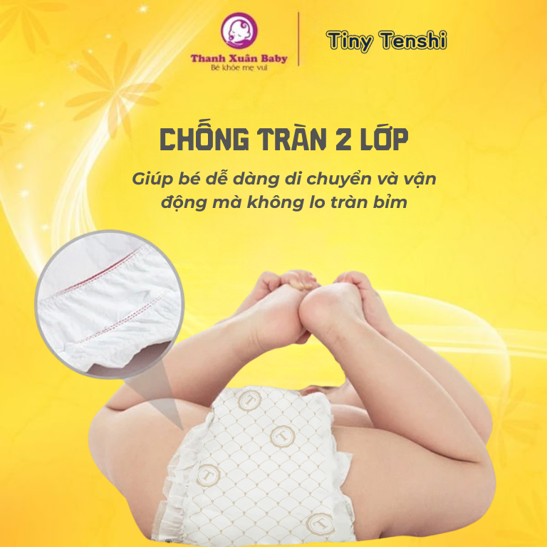 Tã bỉm Tiny Tenshi chống tràn 2 lớp