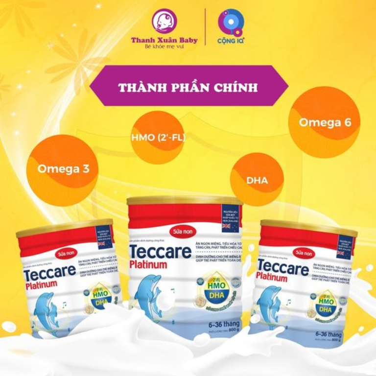 thành phần Sữa bột Teccare Platinum