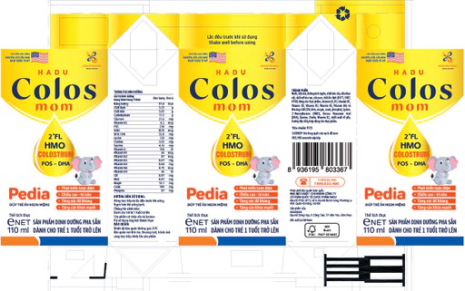 Sữa non gói Colosmom Pedia * 12gói