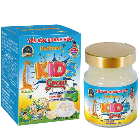 Tổ Yến Chưng Yến Hoffnest Kid Grow - hũ rời 70ml