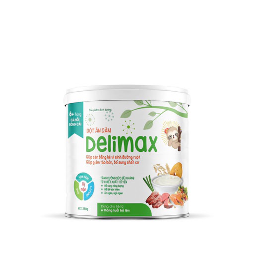 Bột Ăn Dặm Delimax Cá hồi bông cải