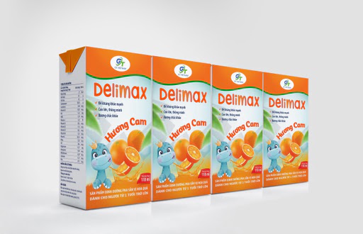 Sữa bột pha sẵn Delimax Hương Cam 110ml